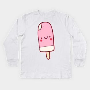 Cute popsicle illustration Kids Long Sleeve T-Shirt